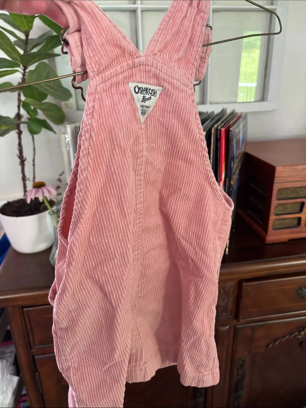 OshKosh B'gosh Light Pink Corduroy Toddler Overalls